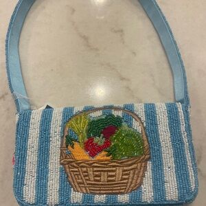 VEGGIE BASKET BEADED BAG!!! Super cute!